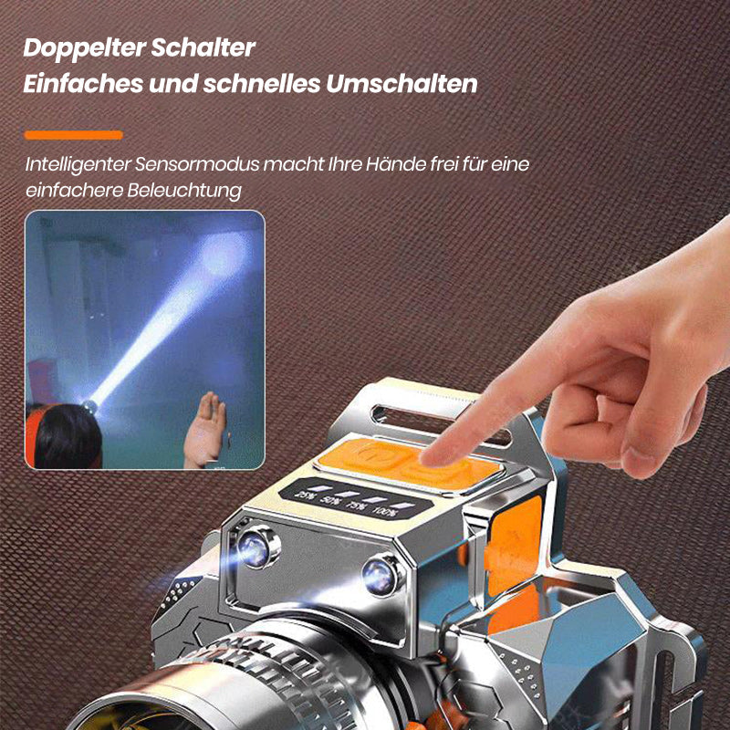 🔦Am Kopf montierte Sensor-Taschenlampe