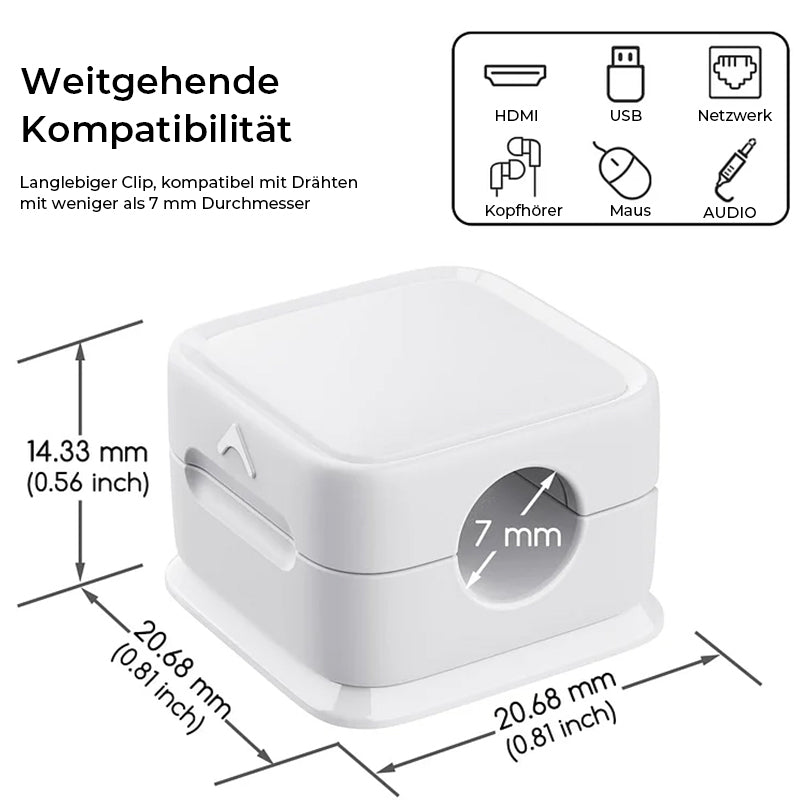 Magnetischer Kabelspeicher-Organizer（6 Stk）