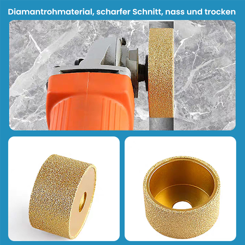 Diamantschleifer mit gerader Kante