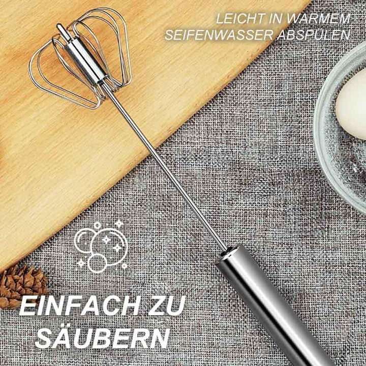 Halbautomatischer Schneebesen aus Edelstahl
