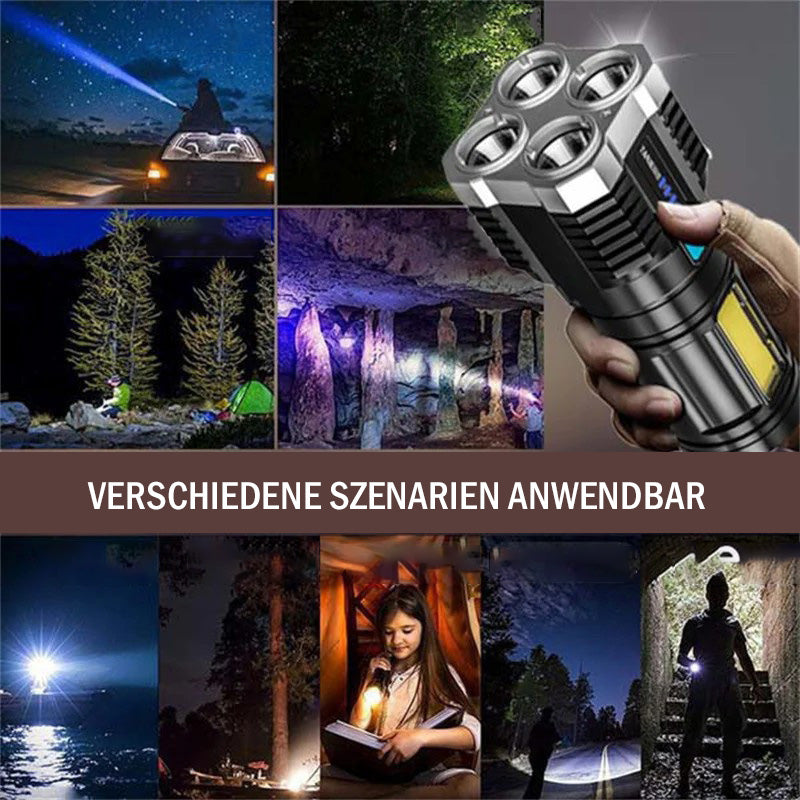 🔥50% Rabatt✨Multifunktionale LED-Taschenlampe mit starkem Licht