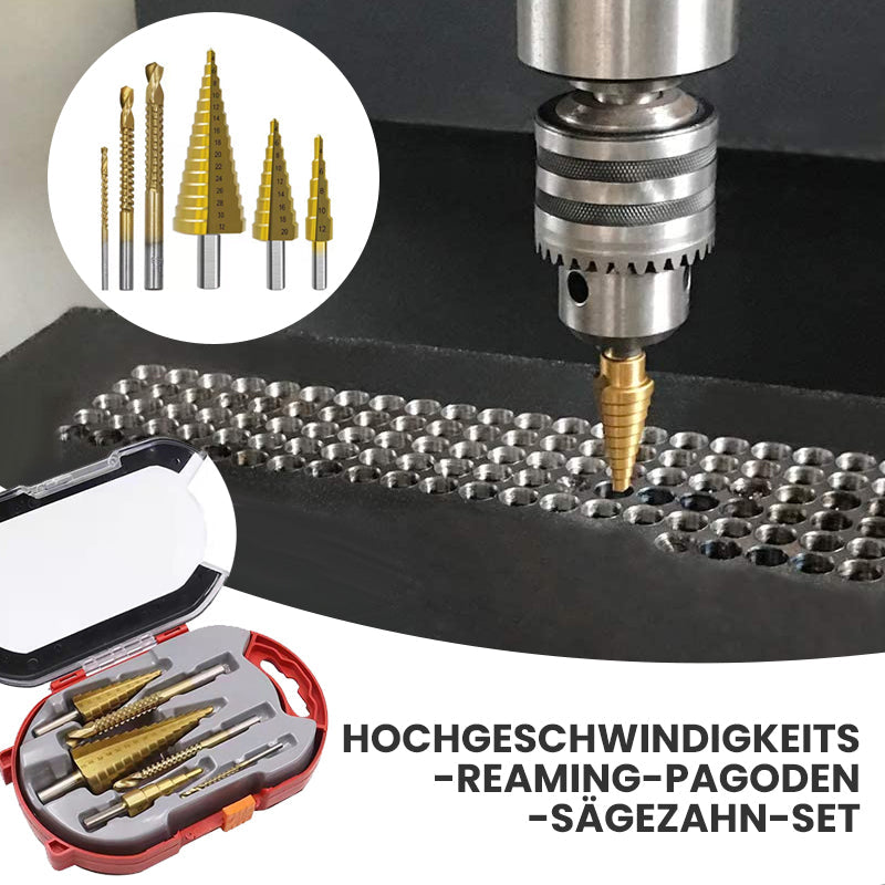 😮Stufenbohrer Nutsäge Bohrer Set(6 Stück)👍