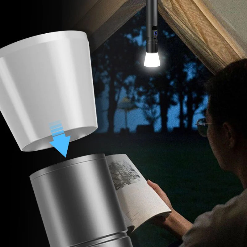 Multifunktionale weiße Laser-LED-Taschenlampe
