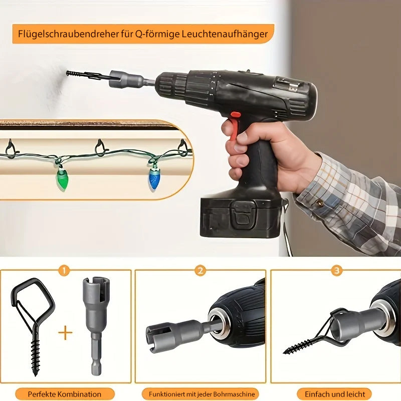 Quadratische Karabinerhaken zum Aufhängen