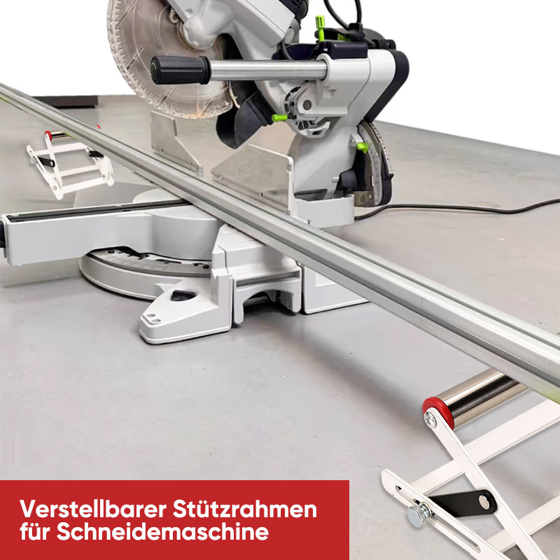 👷Verstellbarer Stützrahmen für Schneidemaschinen