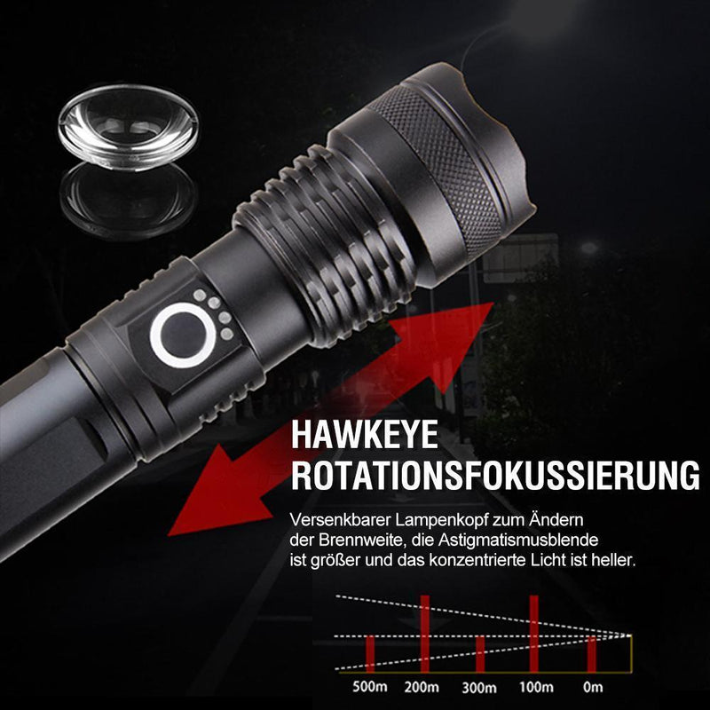 🎉LED wiederaufladbare taktische Laser-Taschenlampe 90000 hohe Lumen✨