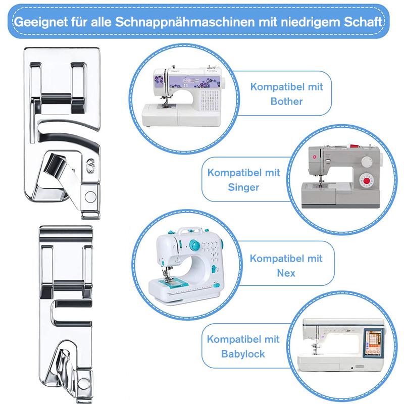 Schmaler gerollter Saumfuß