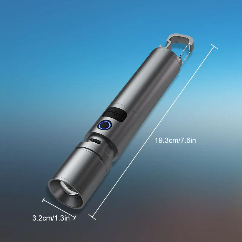 Multifunktionale weiße Laser-LED-Taschenlampe