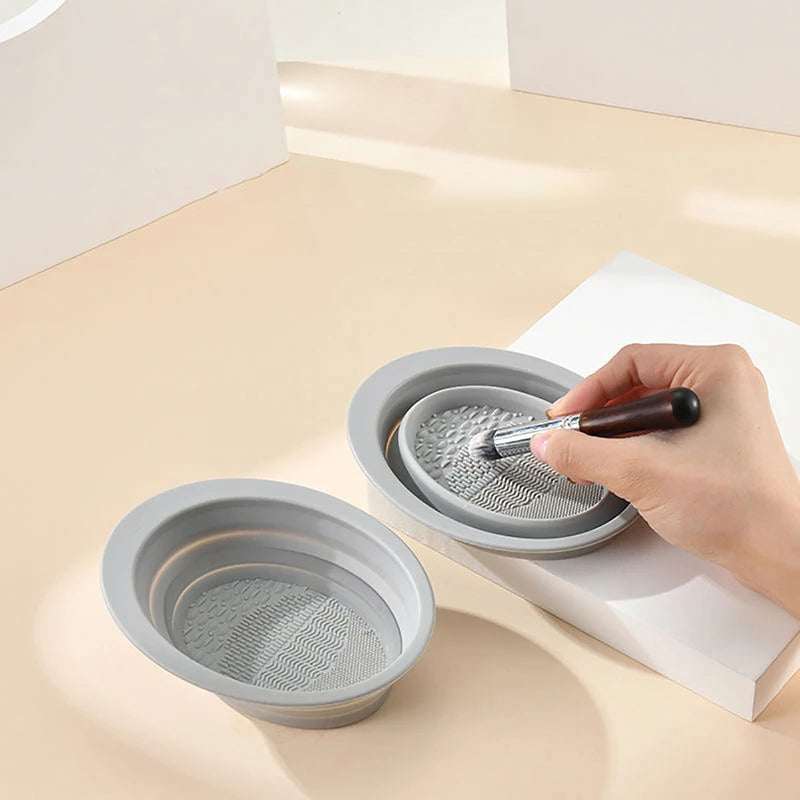 Reinigungsschale für Make-up-Pinsel aus Silikon