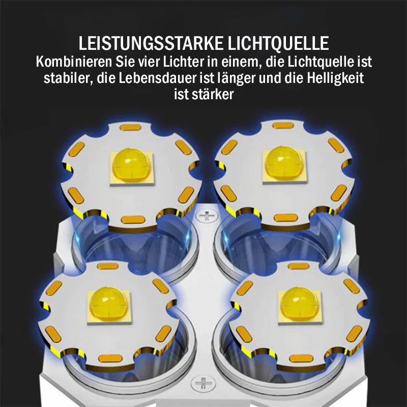 🔥50% Rabatt✨Multifunktionale LED-Taschenlampe mit starkem Licht