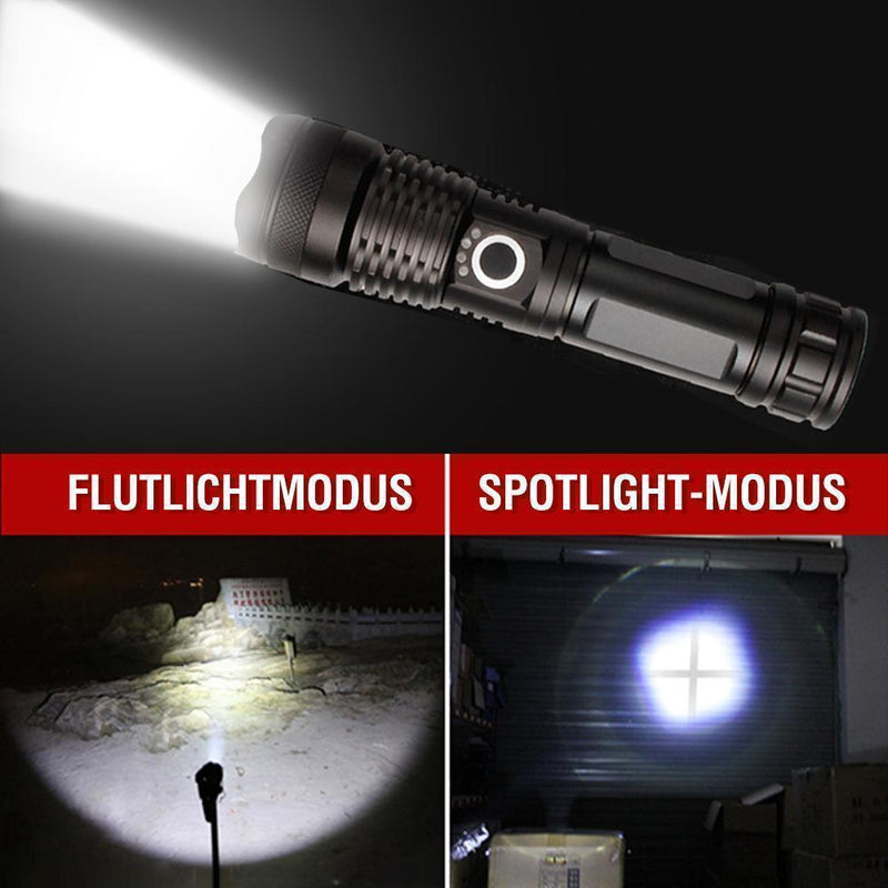🎉LED wiederaufladbare taktische Laser-Taschenlampe 90000 hohe Lumen✨