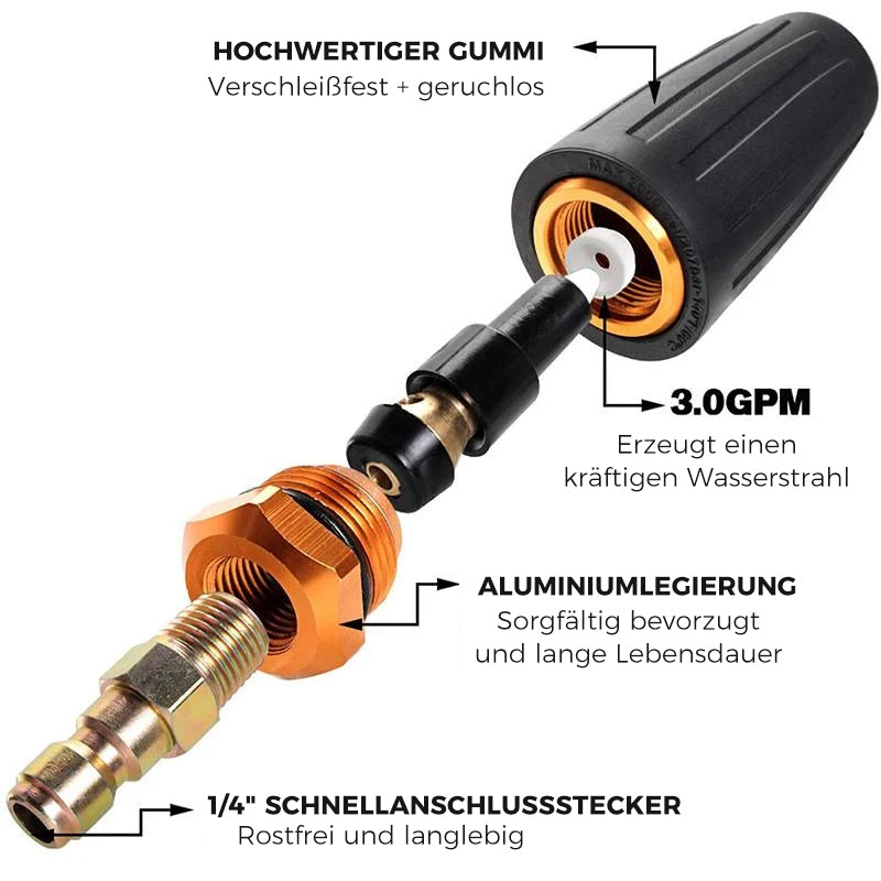 🔥2023 heißer verkauf-51% Rabatt✨360° drehbare Hochdruck-Turbodüse