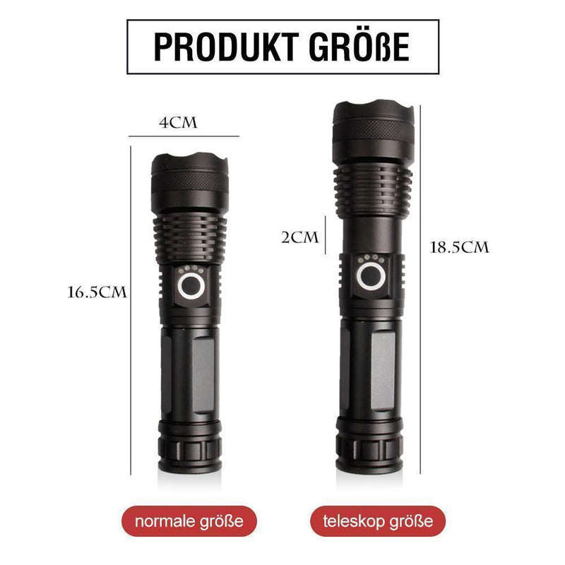 🎉LED wiederaufladbare taktische Laser-Taschenlampe 90000 hohe Lumen✨