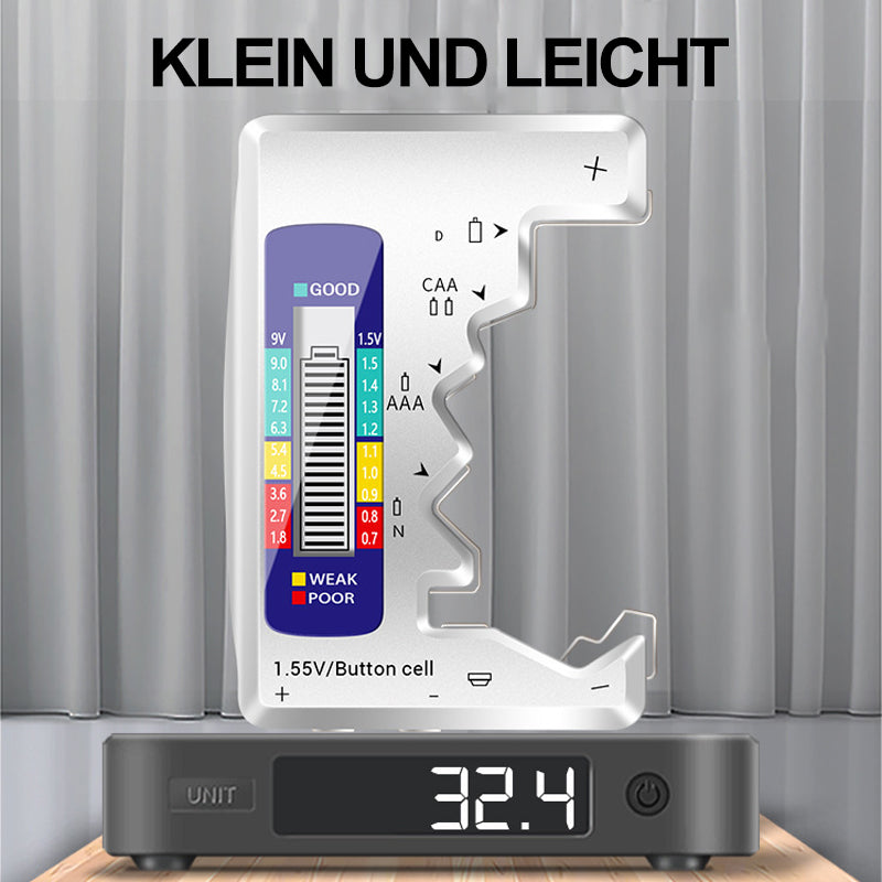 Praktischer Batterietester