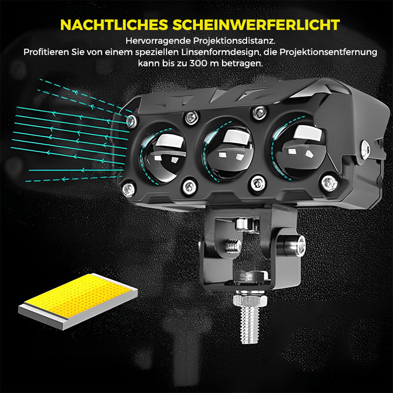 😮Motorrad fahrende LED-Zusatzscheinwerfer😎