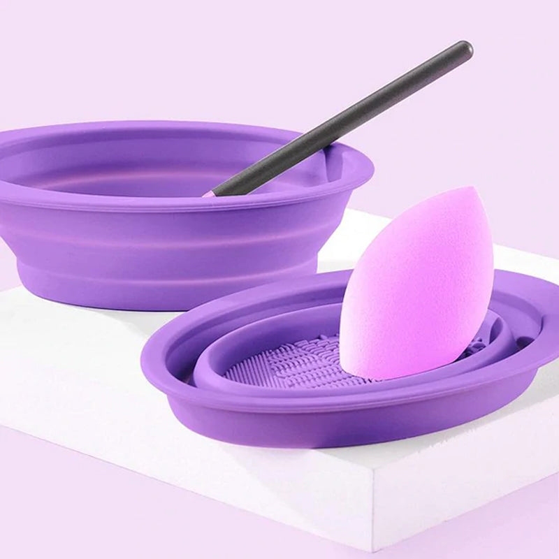 Reinigungsschale für Make-up-Pinsel aus Silikon