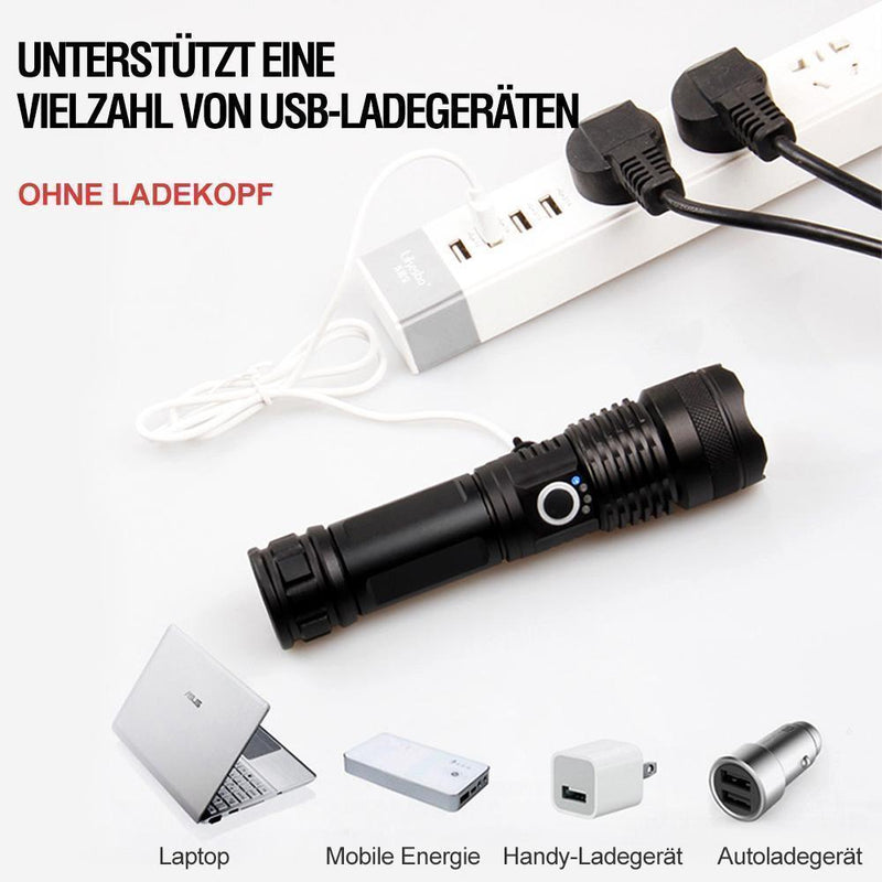 🎉LED wiederaufladbare taktische Laser-Taschenlampe 90000 hohe Lumen✨