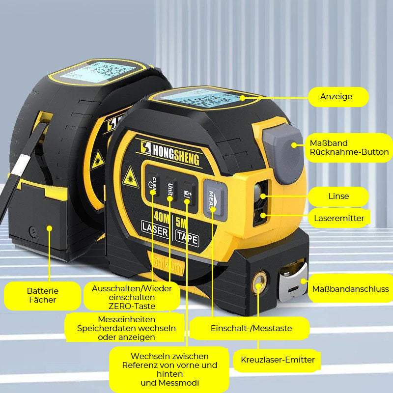 3-in-1-Laser-Entfernungsmesser