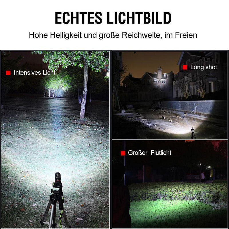 🎉LED wiederaufladbare taktische Laser-Taschenlampe 90000 hohe Lumen✨