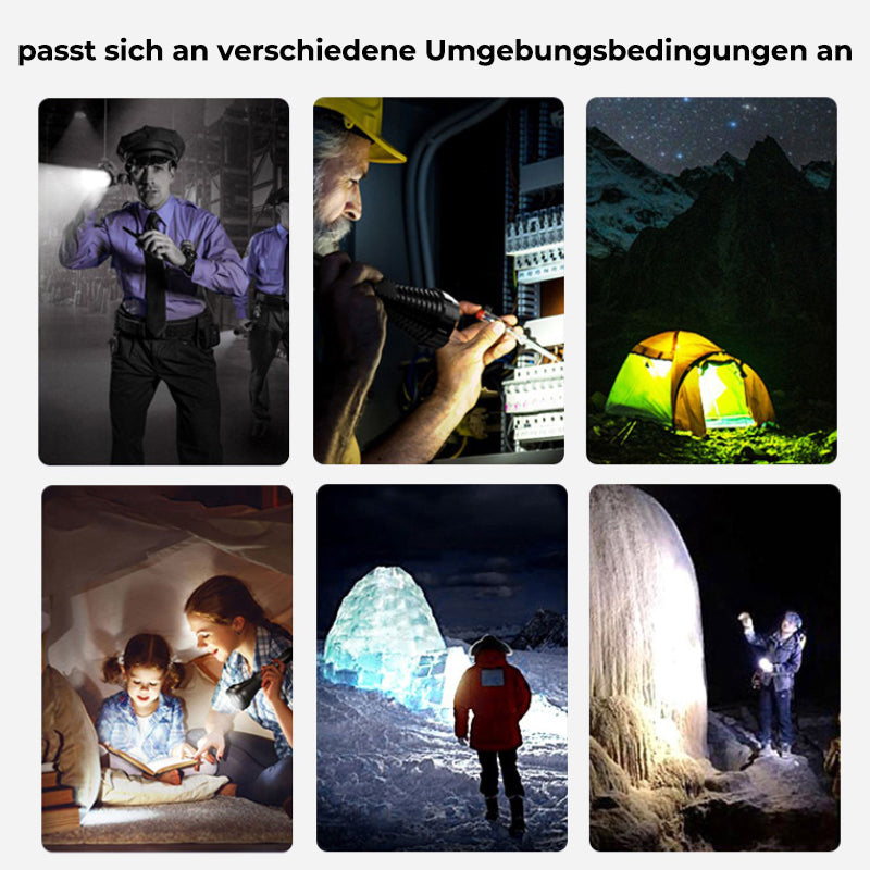 Aluminium-Taschenlampe mit starkem Licht