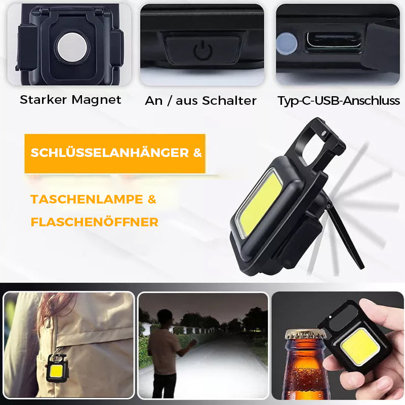 ✨🎉Multifunktionales Tragbares Wiederaufladbares Notlicht